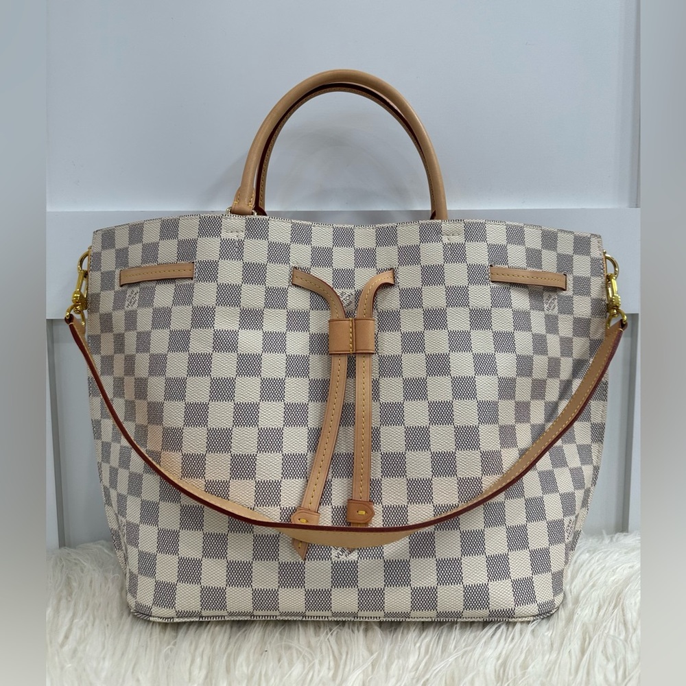 Louis Vuitton Girolata Azur Damier Women Tote Bag